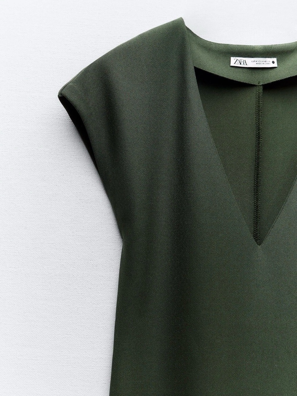 ZARA V-Neck Cap Sleeve Midi Dress NWT ❗️ - Picture 3 of 5